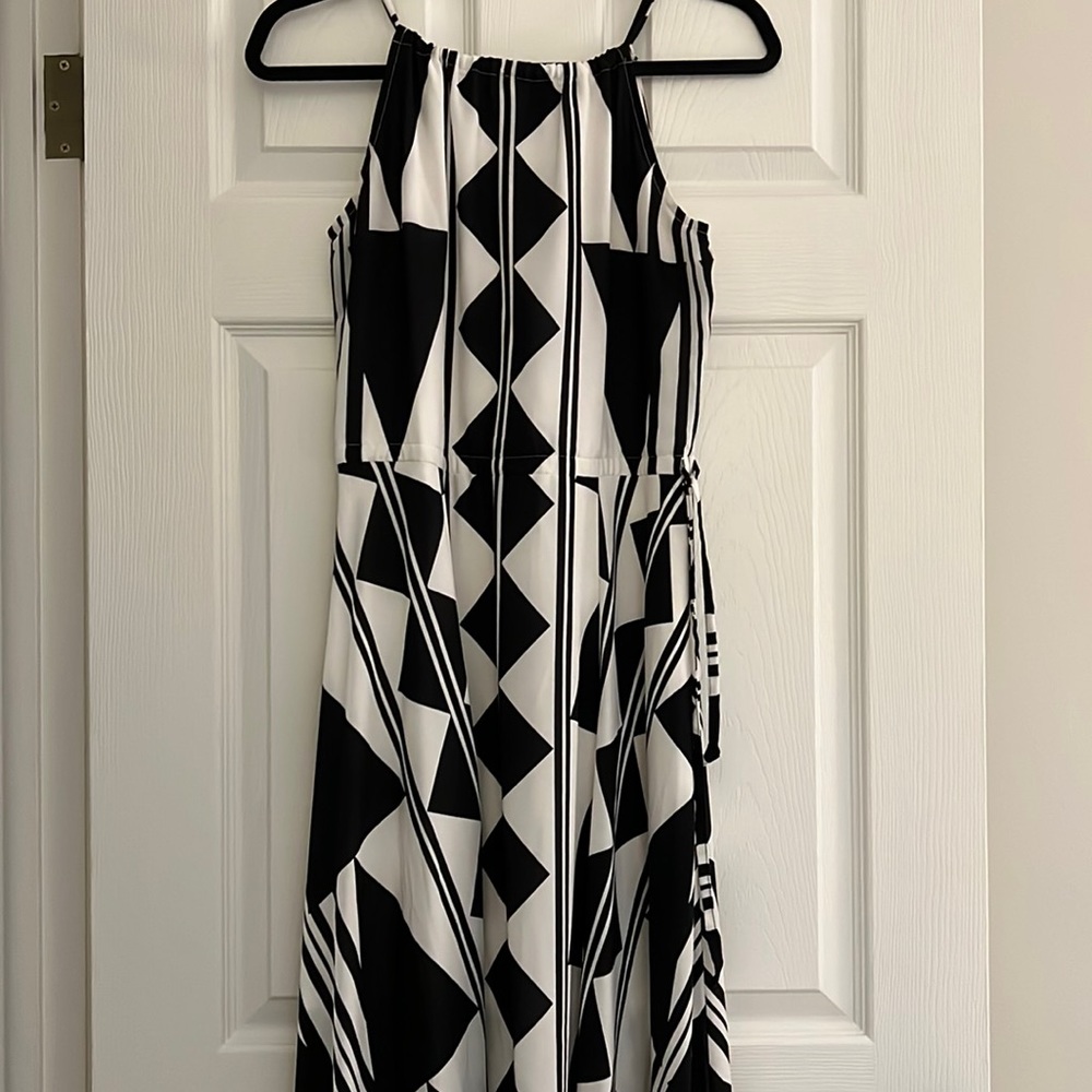 Geometric maxi dress